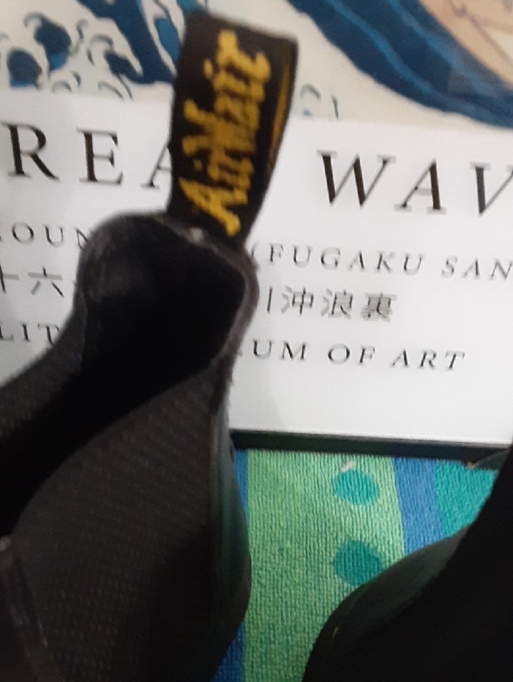 Dr. Martens Black Chelsea Boots with Yellow Stitching Clean  Worn  A Few  Times - Picture 12 of 12